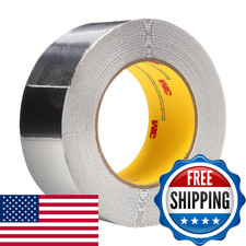 3M Aluminum Foil Tape 3380, Silver, 48mm x 45m, All-Weather, UL723