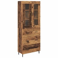 Highboard 2Er Set Mit Schubladen Aus Altholz Und Holzwerkstoff