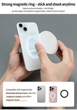 Magnetic Portable LED Fill Light Magnetic Selfie Live Streaming Lamp for Camera