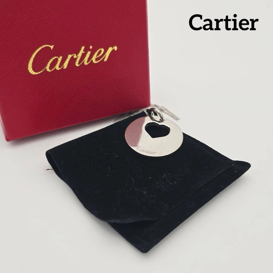 RARE Cartier Necklace SV925 Silver Pendant Chain Women's Jewelry Auth from Japan