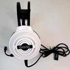 bionik Gaming Headset Headphones Wired With Mic White