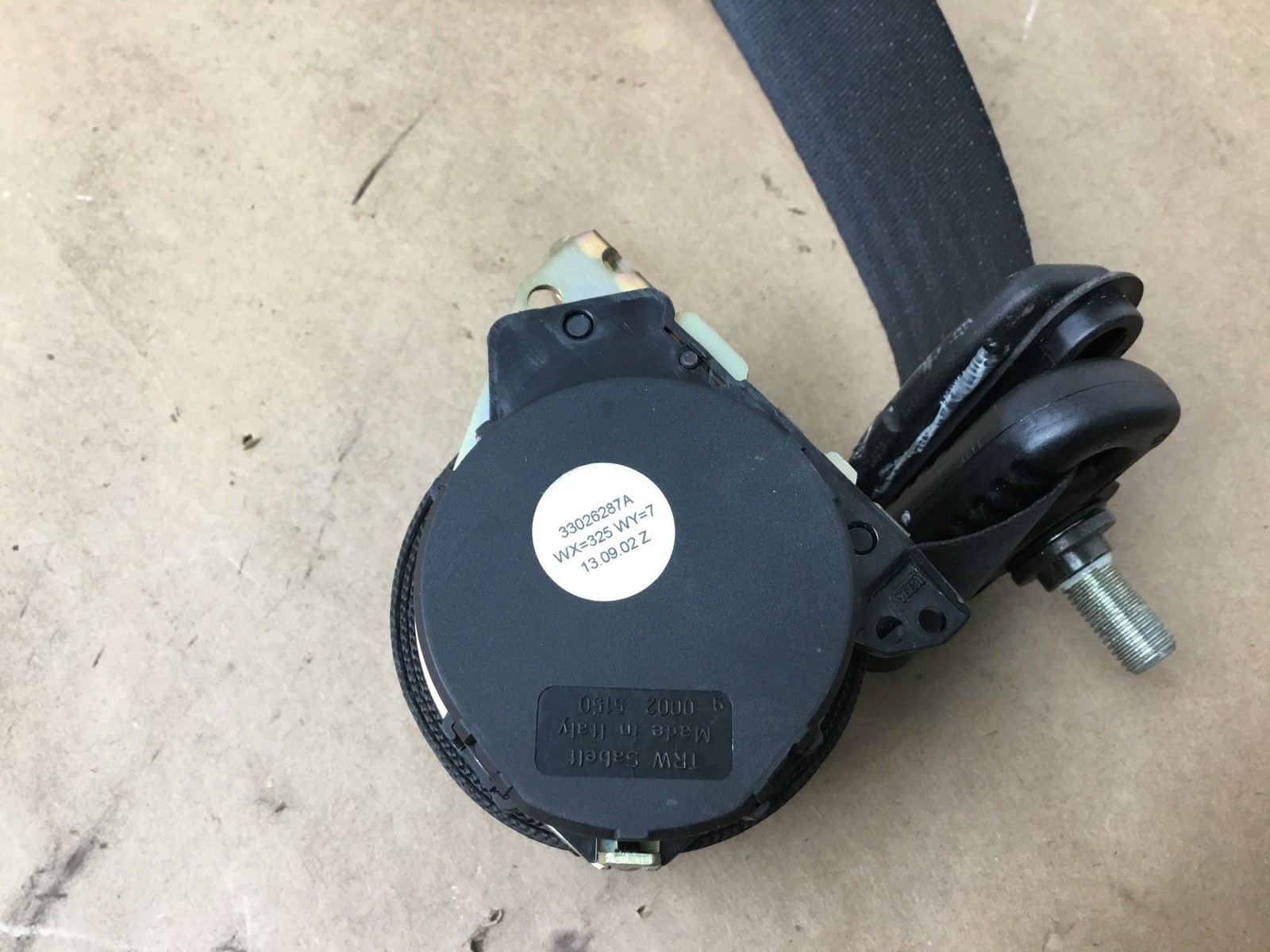 Maserati Coupe GT 2003 Rear Left Driver Seat Belt Retractor 02-06 ;:Y