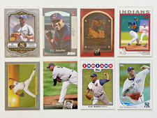 C.C. SABATHIA Lot of 8 Cards Bowman Donruss Hall Worthy Yankees Baseball HOF CC