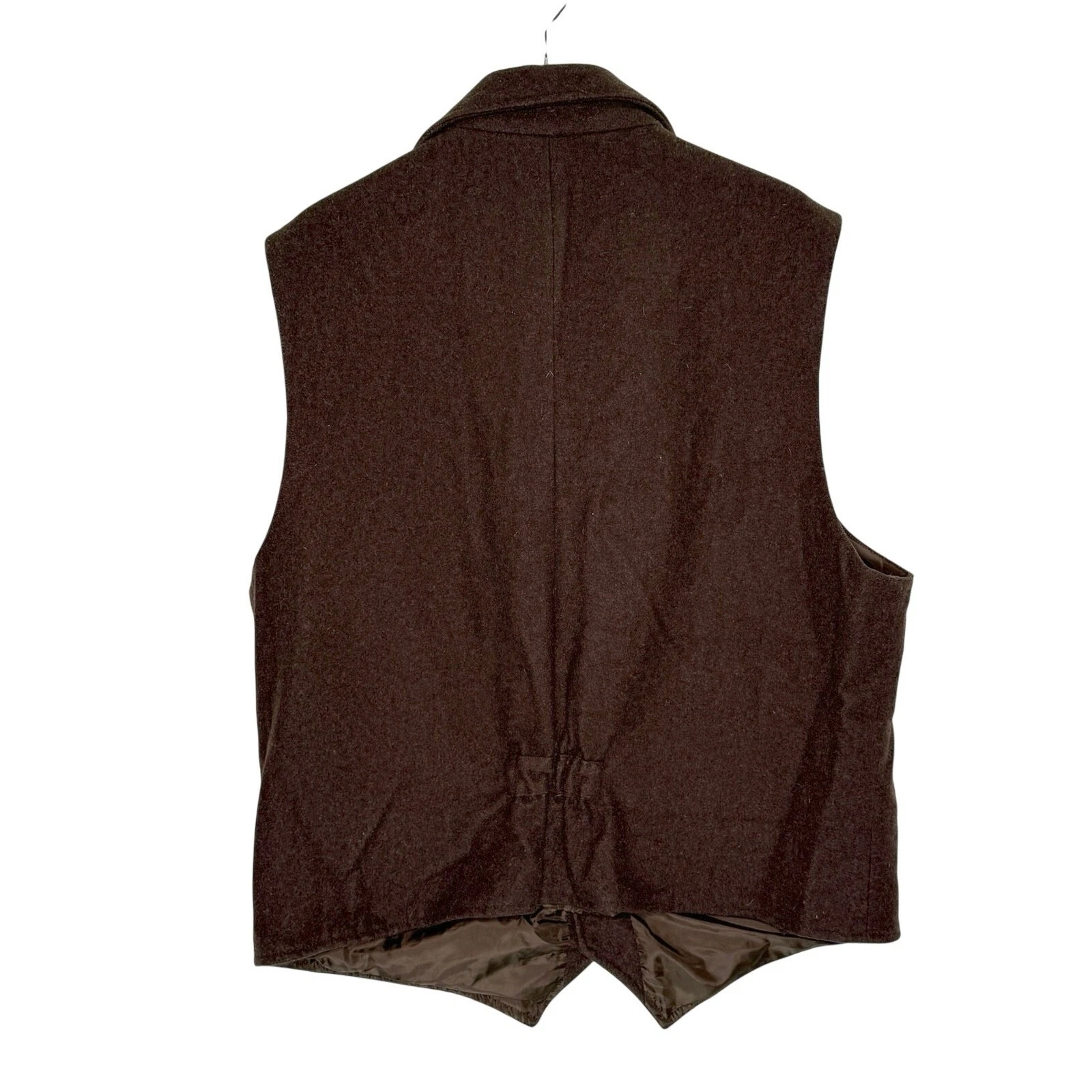 Powder River Outfitters Mens Dark Heather Wool Vest XXL Western Rodeo Cowboy - product detail image 2