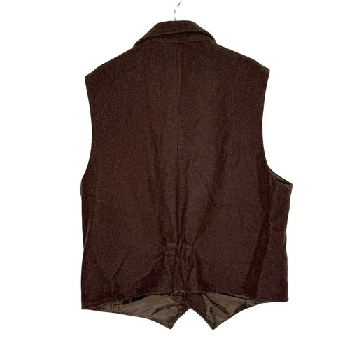 Powder River Outfitters Mens Dark Heather Wool Vest XXL Western Rodeo Cowboy image 2