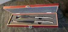 Slitzer 2 Piece European-Style Carving Set in Wood Box Kitchen Equipment