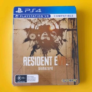 Resident Evil 7 Biohazard Steelbook Or PS4 - Édition PAL FR Complète Avec Fourreau Métallique, Très Bon état