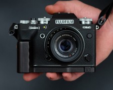 Handmade Wooden Wood Ebony Hand Grip L Plate for Fujifilm XT4 Fuji X-T4 Camera