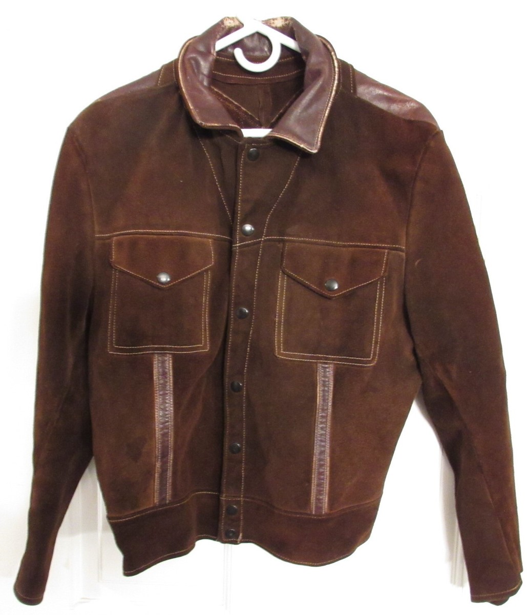 ジャケット・アウター 70s JOKER vintage Leather Suede Jacket Vintage 1970s Joker Suede Rancher Jacket Western Styling