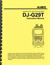 Alinco DJ-G29T USER'S MANUAL