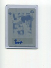 2019 Leaf Perfect Game Showcase Cyan Printing Plate Holden Phelps Auto Plate 1/1