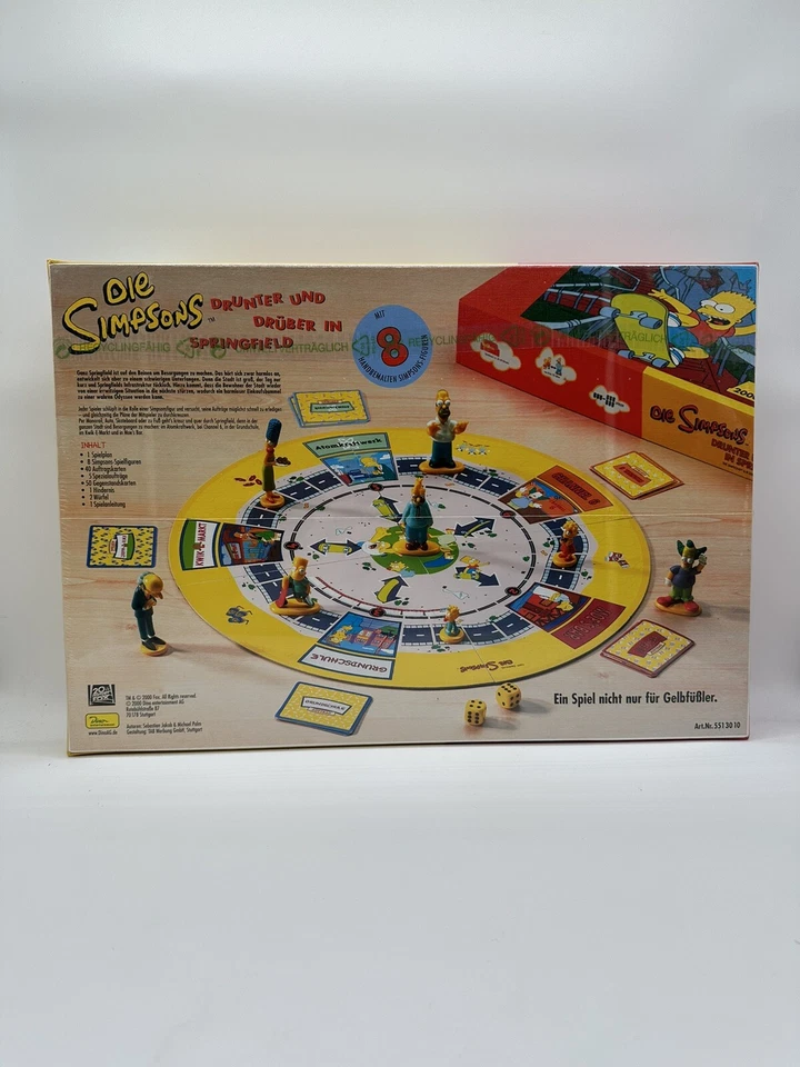 Die Simpsons Brettspiel Drunter und drüber in Springfield NEU OVP Sealed - Bild 2 von 2