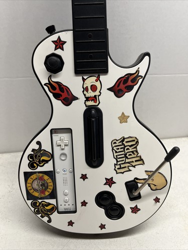 Red Octane Les Paul Guitar Hero W Controller Nintendo Wii No Cover Untested! - Picture 2 of 8