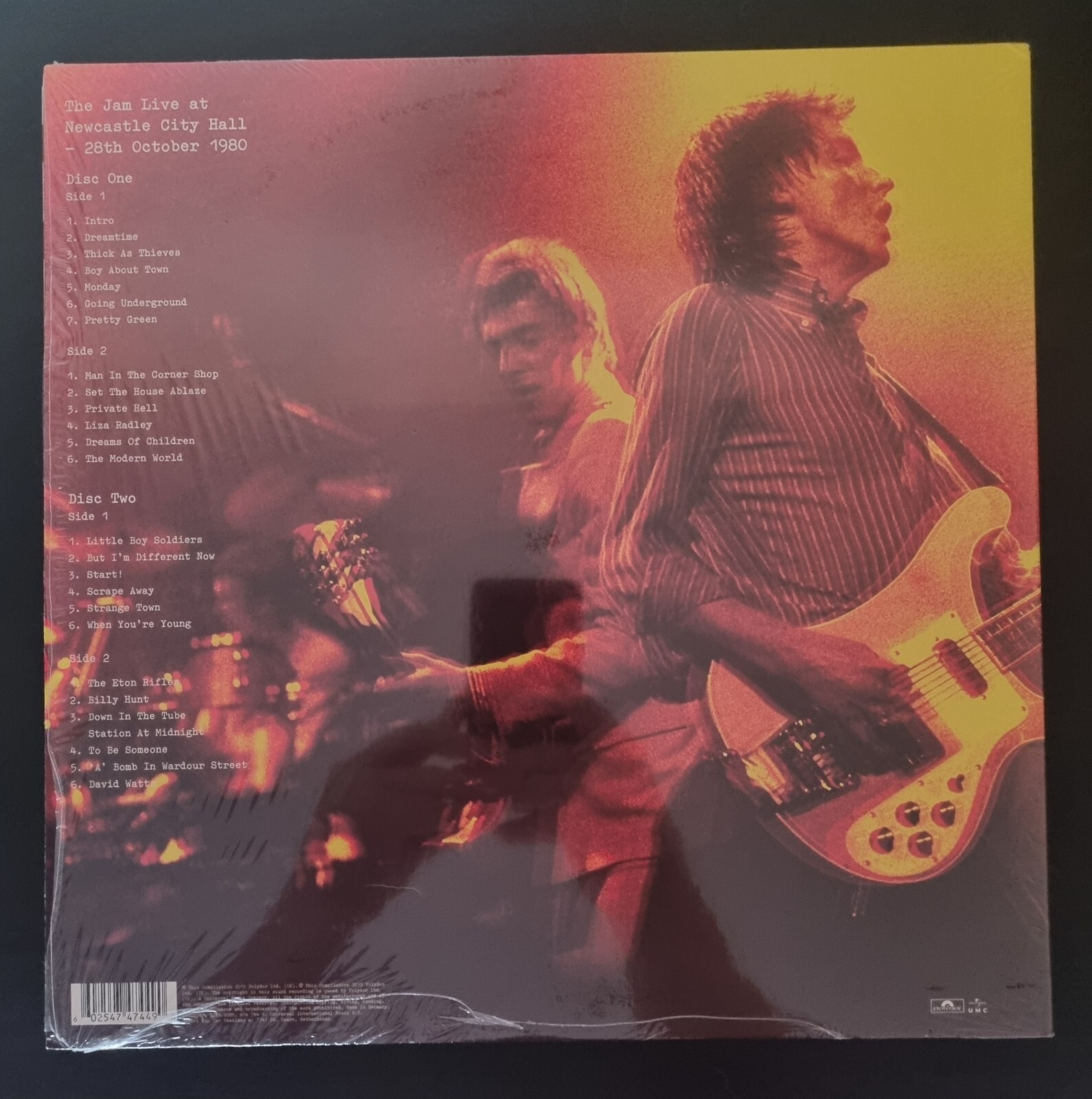 The Jam Live at Newcastle City Hall 1980 2xLP Mod Weller *EXCELLENT