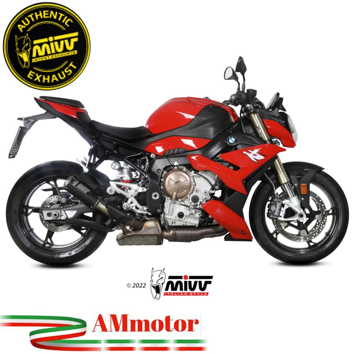 Mivv Bmw S 1000 R 2021 Exhaust Motorcycle Silencer Slip-On Mk3 