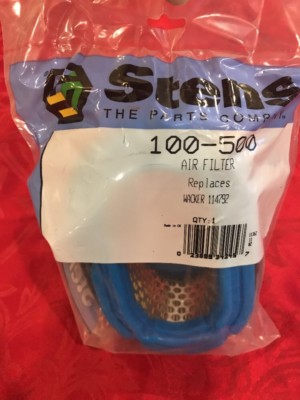 100-500 Stens Air Filter Replaces Wacker 0114792 ,114792