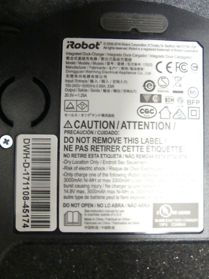 Base De Charge Pour Robot Aspirateur Recharge Base De Chargement Pour Irobot Roomba 500 600 700 800 900 E5 E6 I1 I3 I4 I6 I7 I8 4452367 Station Daccueil Pour Mobile Avec Cordon 90437102