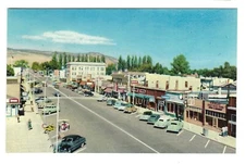 Vintage Cars, Main Street, Richfield Utah, c1950's Unused Postcard,Sevier County