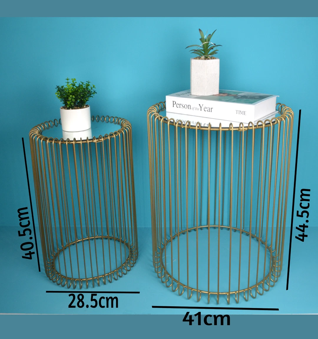 Room Cage Coffee eBay Living Table Of | Round Top Gold Set Table Mirror Table 2 Side