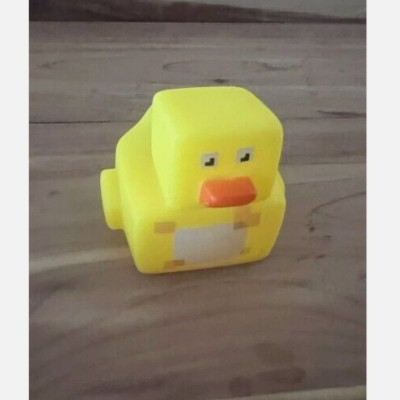 Chicken Jockey Ducking Rubber Duck Yellow Square   Minecraft Robot Kids