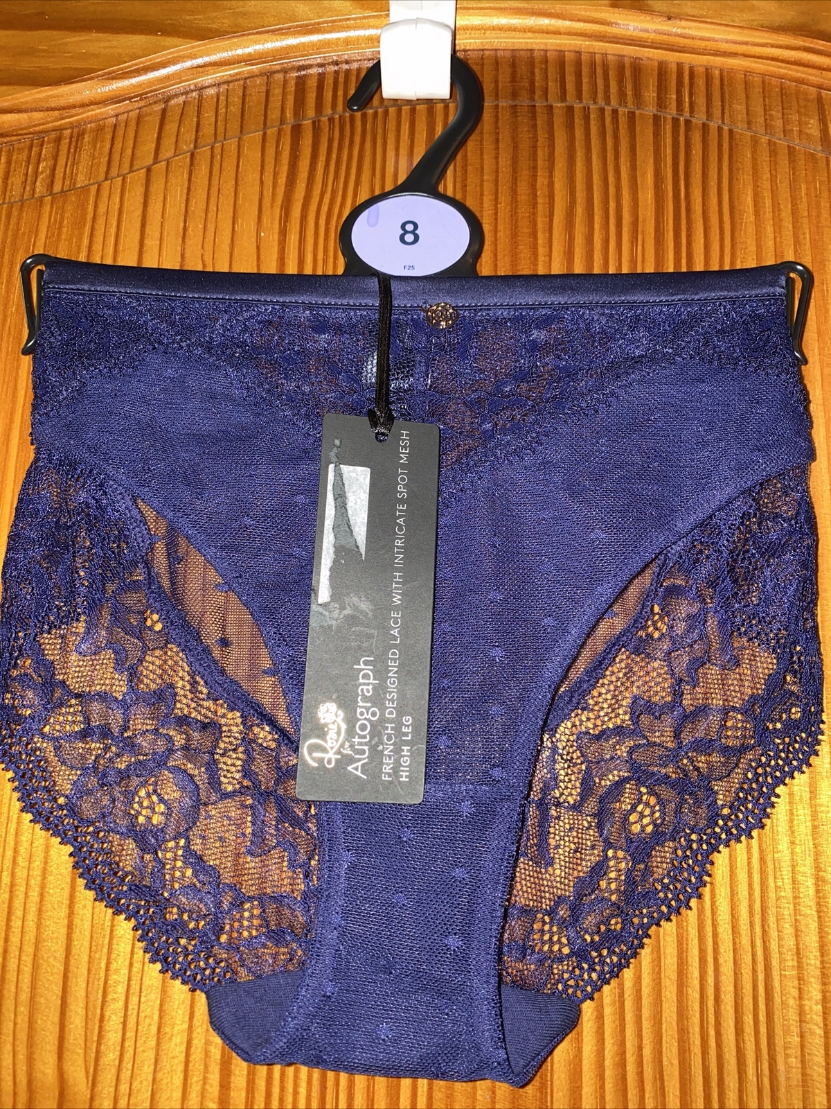 Ladies Knickers Pants Size 8 New Tags Rosie Autograph Blue Marks & Spencer’s