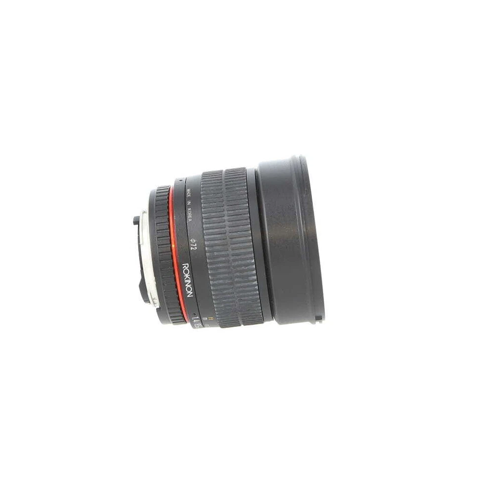 Rokinon 85mm F/1.4 AS IF UMC MF Lens For Nikon (CPU Contacts, Red Ring) (EP) - Image 2 of 4