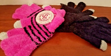 Girls SO Authentic American Heritage Winter gloves one size fits all pink/black