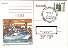 BRD-DDR- 5 x Schiffspost MS ARKONA - 5 Belege mit/ohne aptiertem Schiffspoststpl