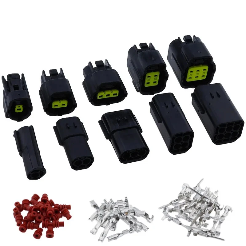 1 2 3 4 6 8 10 12 16 Pin Denso Auto Waterproof Wire Connector Electrical Plug - Image 2 of 4