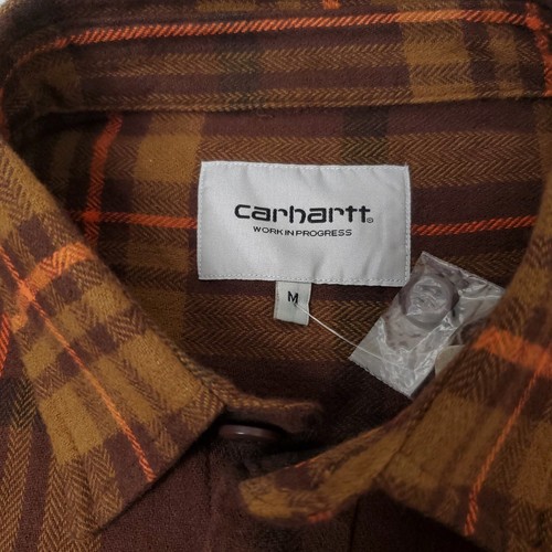 Carhartt WIP Work In Progress Wallace Plaid Flannel Shirt Size M Medium New 179$ - Picture 4 of 12