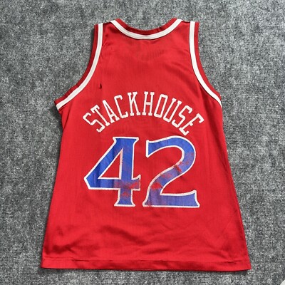 JERRY STACKHOUSE Vtg 90s PHILADELPHIA SIXERS 76ers Champion Jersey