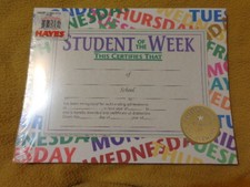 Student of the Week Certificates 42