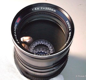 Bronica-250mm-f5-6-Lens-Zenzanon-MC-645-ETR-si-Zenza-645-ETRSi-Telephoto