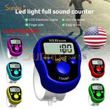 1-10PC Digital Finger Ring Tally Counter Hand Held Row Counter Clicker Tasbee US