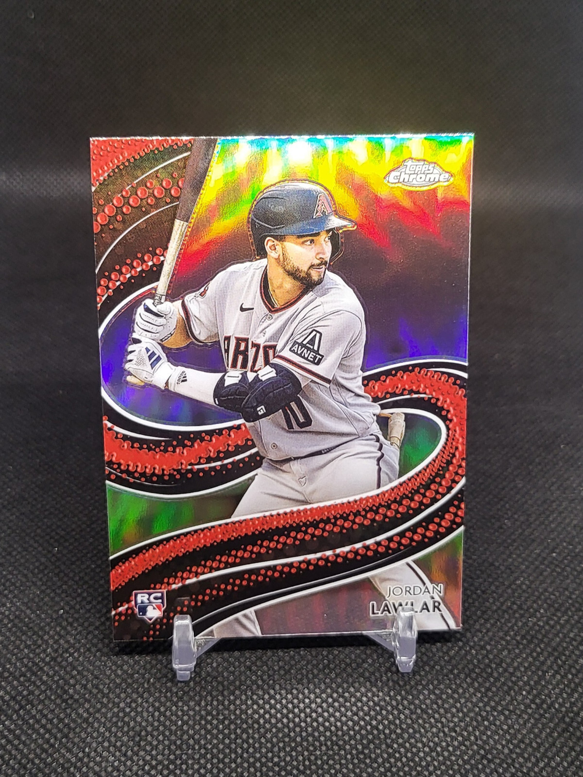 2024 Topps Chrome Jordan Lawlar Strokes #S-25 Arizona Diamondbacks