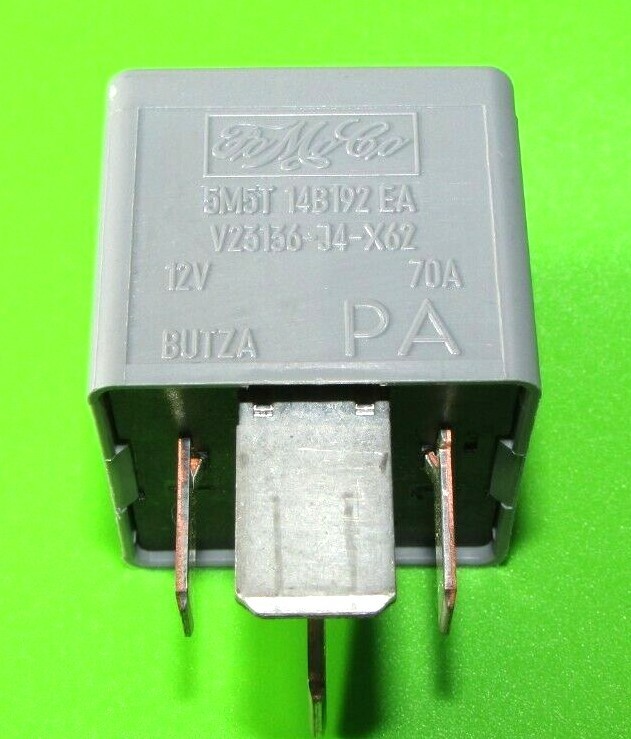 5M5T14B192EA Genuine Ford Multi-Use 4-Pin Micro Grey Relay 70A  