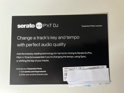 Serato Pitch 'n Time DJ Expansion, Voucher Code, Serato P`nT DJ, Neu & unbenutzt