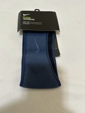 Nike Unisex Double-Layer Strechable Fleece Linning Headband In Blue Color N69
