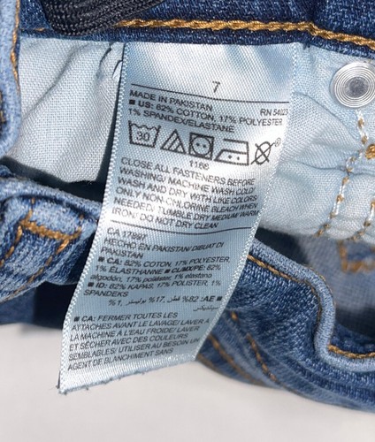 Preowned- Old Navy Karate Slim Denim Jeans Boys (Size 7) - Picture 5 of 8
