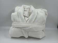 NWT Pottery Barn Waffle Weave Resort Robe Cozy Soft , Large, White