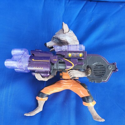 Rocket Raccoon Gun Action Figure Marvel Guardians Of The Galaxy Talks Works Toy