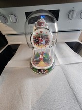 Wizard Of Oz PORCELAIN Anniversary Clock W/ Shoes/Emerald Shoes Spinners