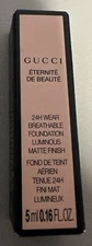 GUCCI 24H WEAR BREATHABLE FOUNDATION LUMNOUS MATTE FINISH "FAIR MEDIUM 220W" 5ML