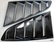 2pcs Rear Side Vent Window Quarter Scoop Louver Cover For Ford Mustang 2015-23