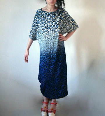 Curvy Langes Kleid Francesca Sottini Animalier mit Swarovski UVP 339  