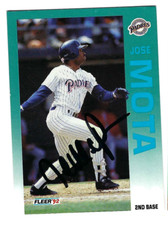 JOSE MOTA 2022 HISTORIC AUTOGRAPHS RETROGRAPHS 2 ON CARD BUYBACK AUTO