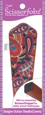 SCISSORFOBZ Designer Scissors Sheath Cover Single large Rustic Colorful Paisley