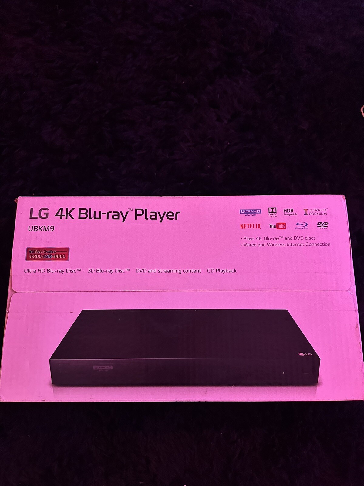 LG UBKM9 4K 3D Smart BluRay Player eBay