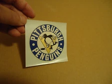 Pittsburgh Penguins circa 1970's inside glass car window decal