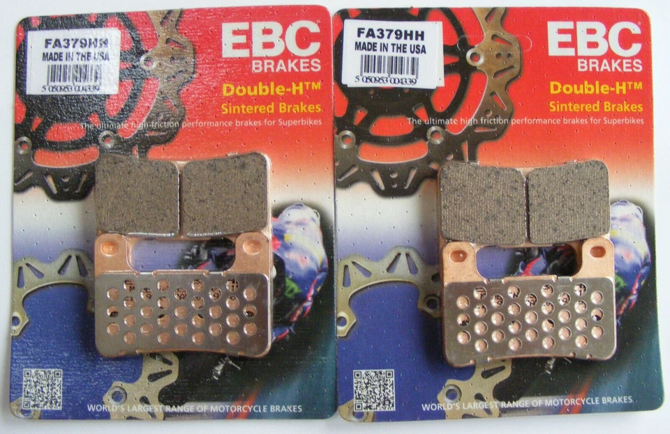 Pastillas de freno de disco delanteras sinterizadas EBC para Kawasaki Z1000 / SX (2010 a 2020) Foto 2 de 4